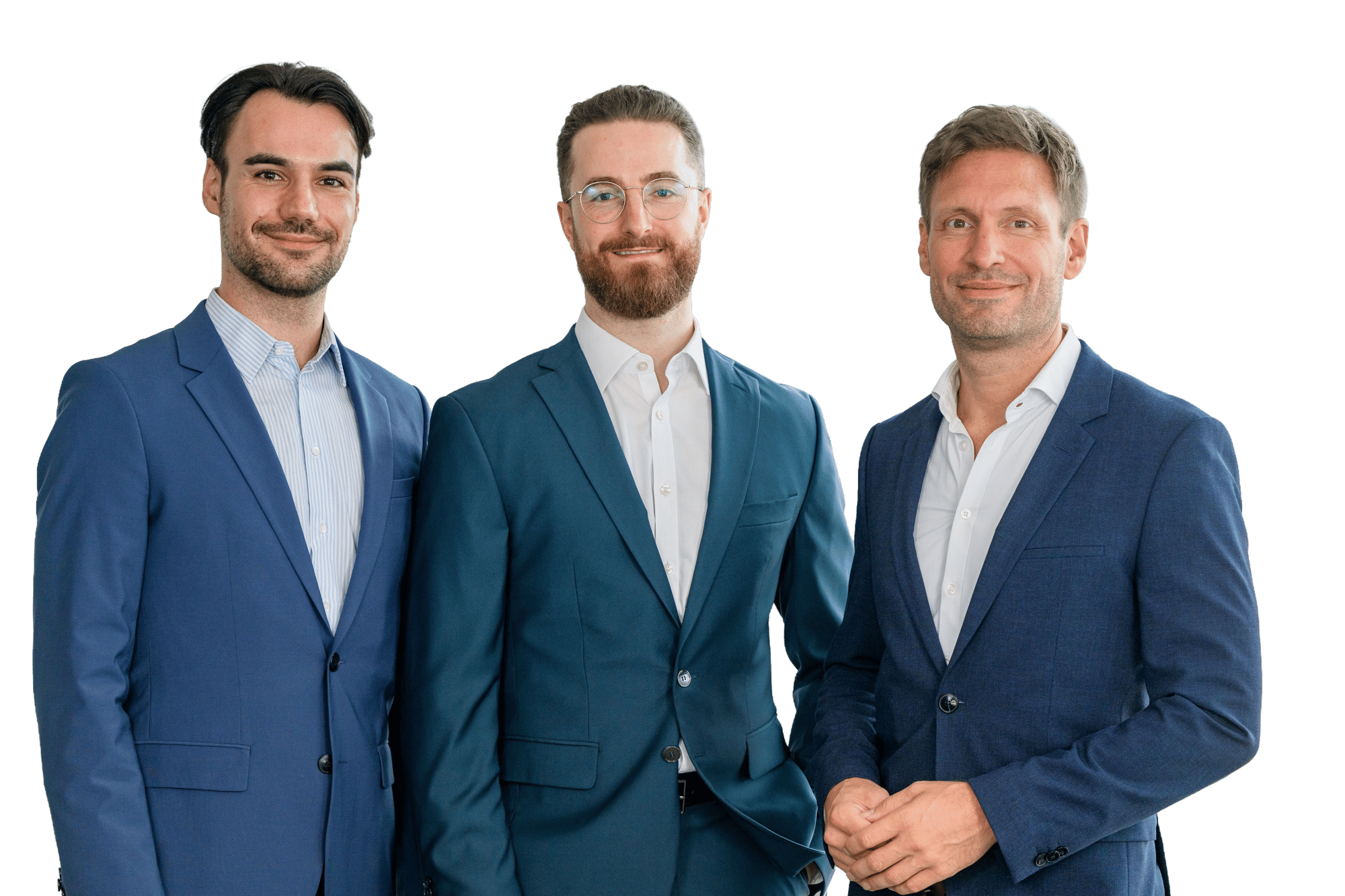A portrait of the three founders of rebuilders, TJan, Felix and Tammo (f.l.t.r.)