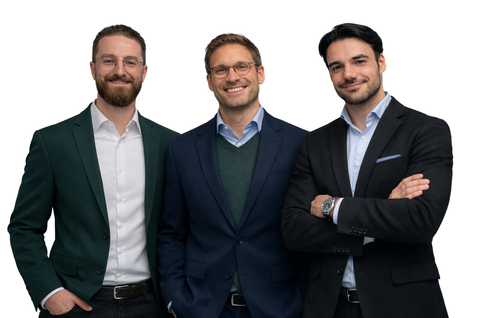 Foto Rebuilders Gründer Trio freigestellt Foto Rebuilders Gründer Trio freigestellt